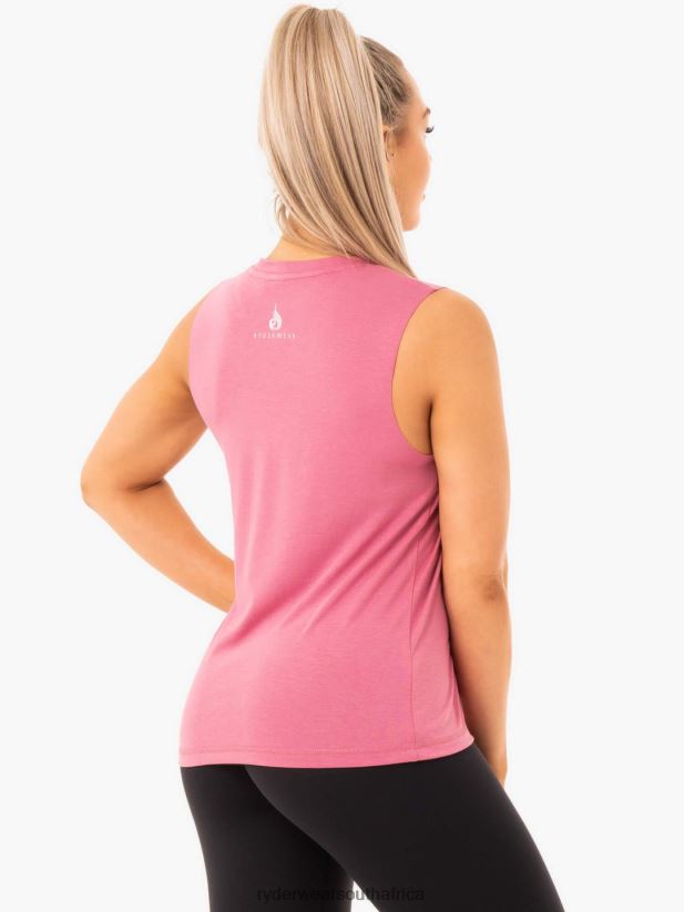 Women Ryderwear Ladies Baller Tank 2RT8VD1100 Pink Clothing