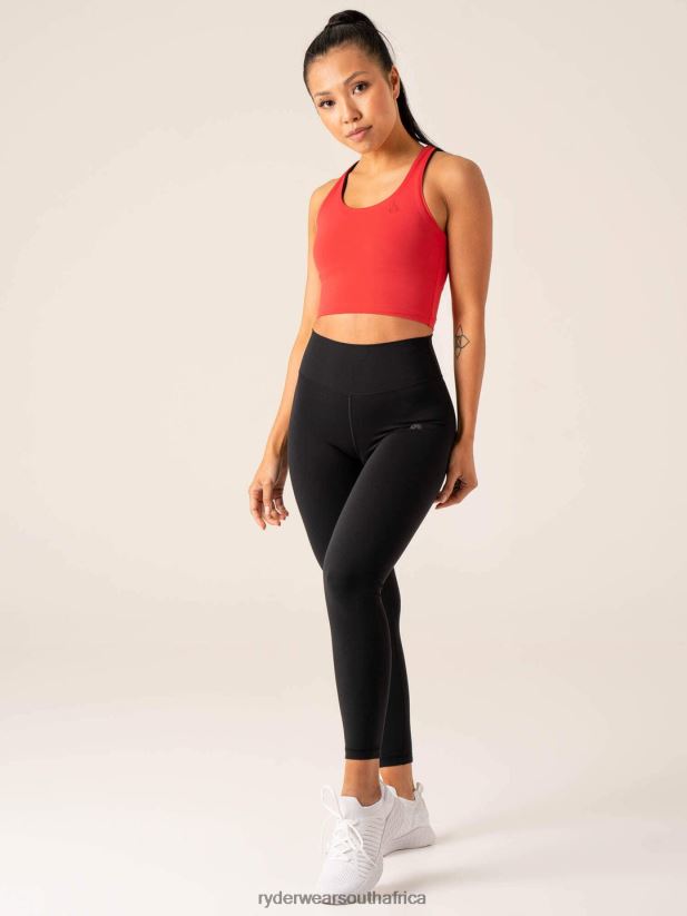 Women Ryderwear Nkd Arch Tank 2RT8VD779 Red Clothing