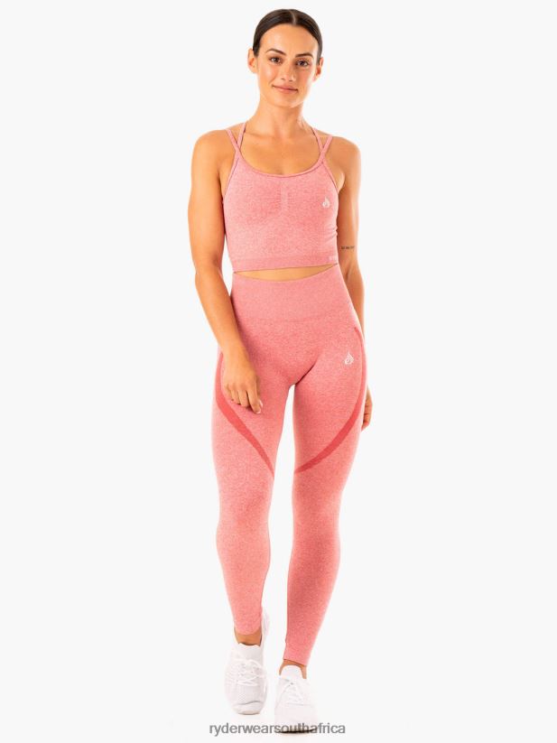 Women Ryderwear Sculpt Seamless Tank 2RT8VD918 Pink Marl Clothing