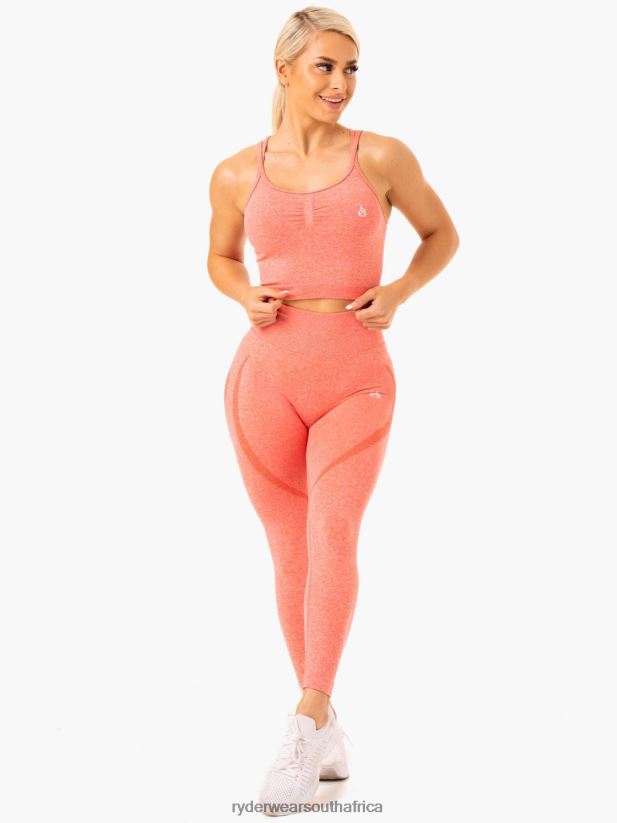 Women Ryderwear Sculpt Seamless Tank 2RT8VD976 Peach Marl Clothing