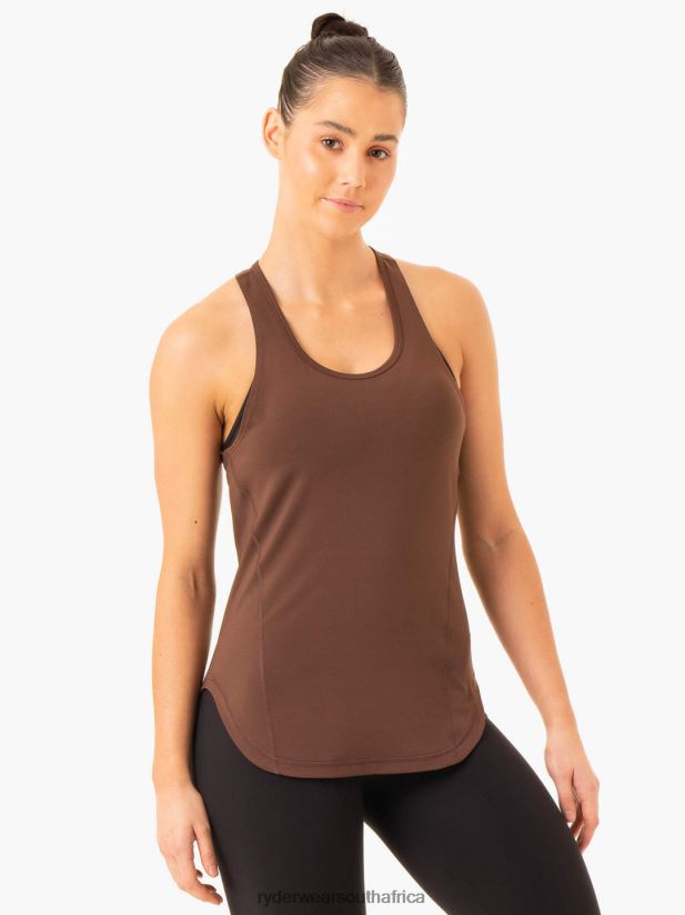 Women Ryderwear Transform Training Tank 2RT8VD868 Chocolate Clothing