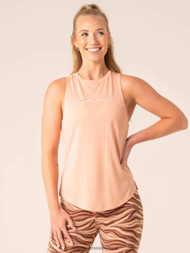 Women Ryderwear Unstoppable Tank 2RT8VD793 Peach Clothing