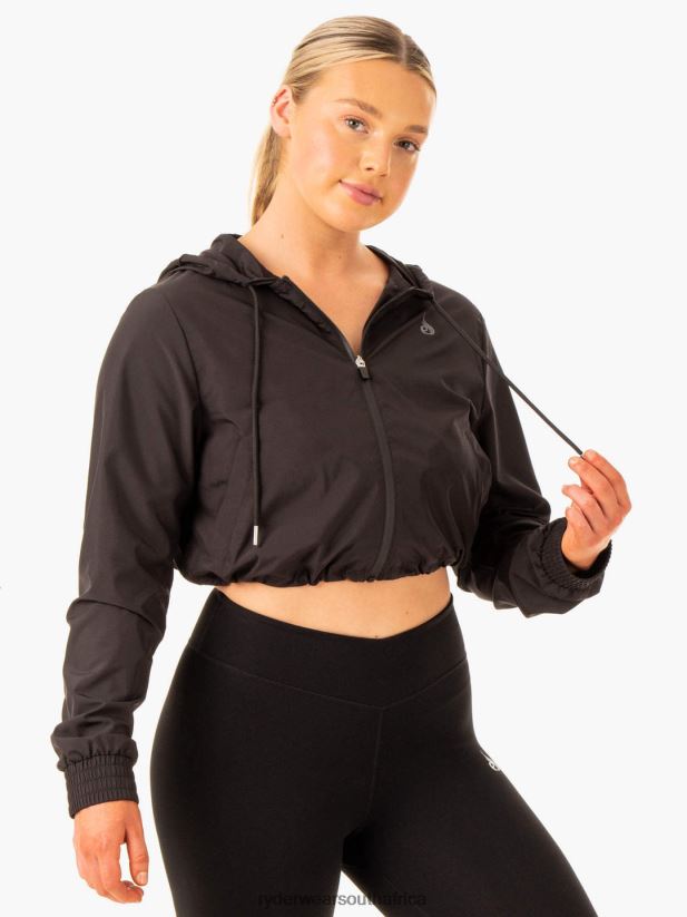 Women Ryderwear Element Windbreaker 2RT8VD891 Black Clothing