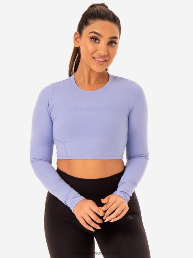 Women Ryderwear Sola Long Sleeve Top 2RT8VD1007 Purple Clothing