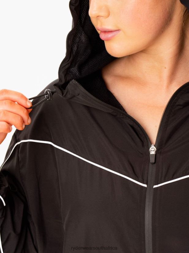 Women Ryderwear Ultimate Windbreaker 2RT8VD895 Black Clothing